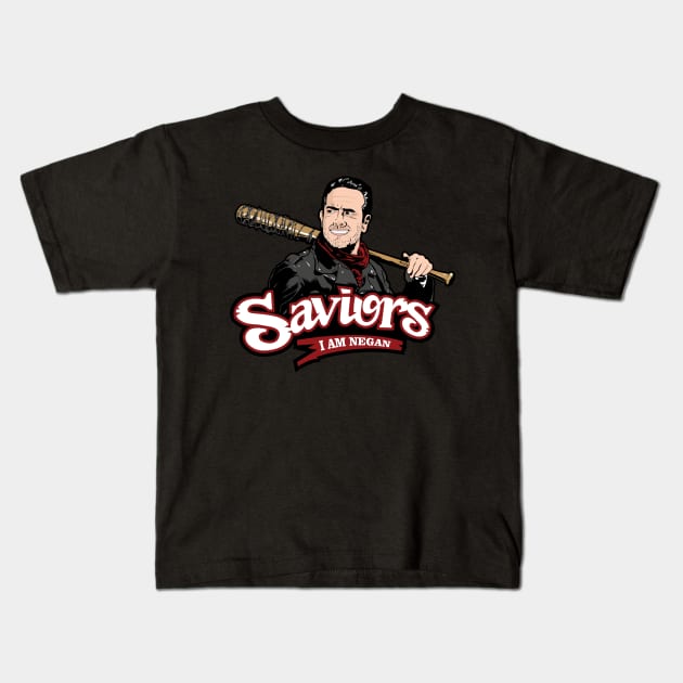 Saviors Baseball League Kids T-Shirt by gastaocared